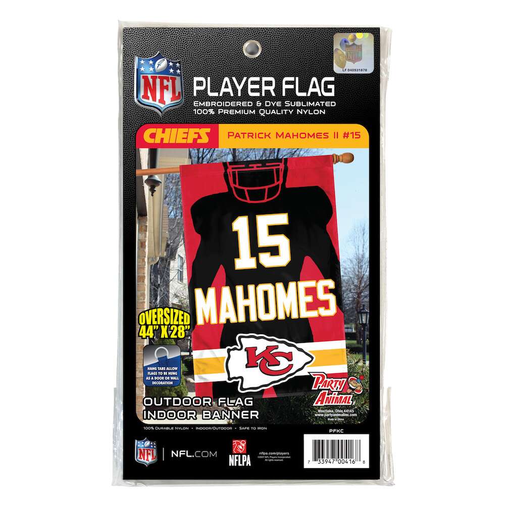 Patrick Mahomes Silhouette Banner Flag