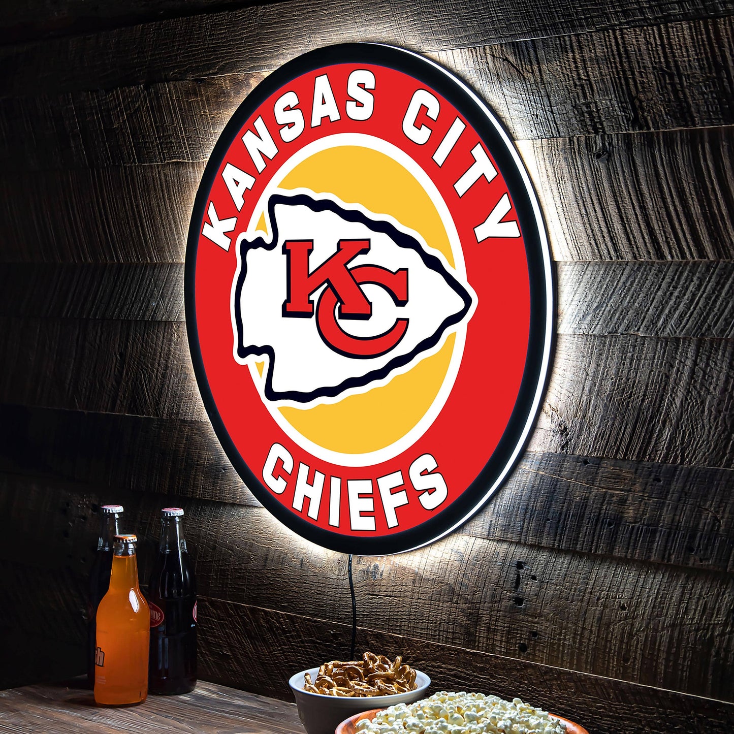 Kansas City Chiefs LED Wall Decor, Fantastic!