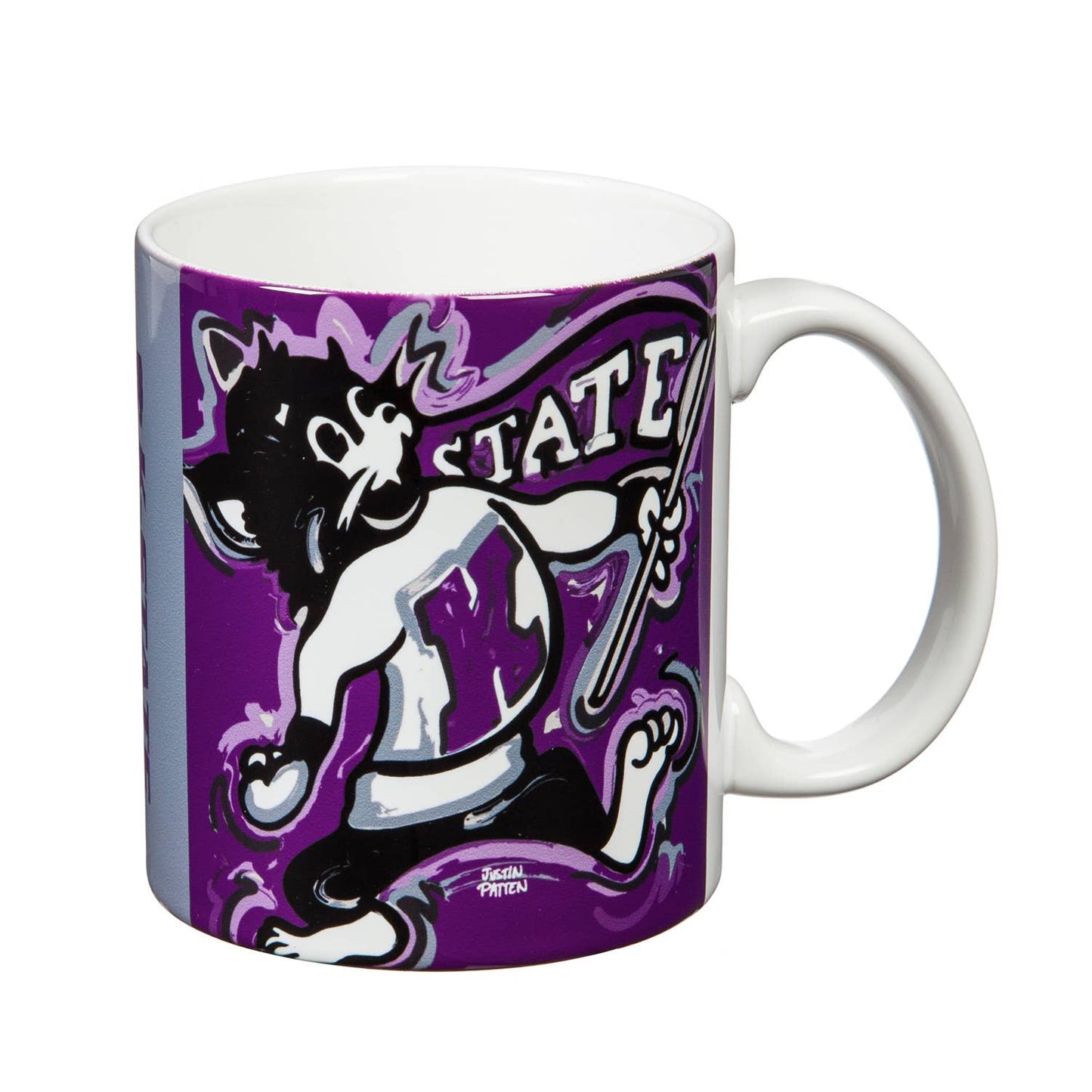 Kansas State University, Willie Wildcat 11oz Mug Justin Patten