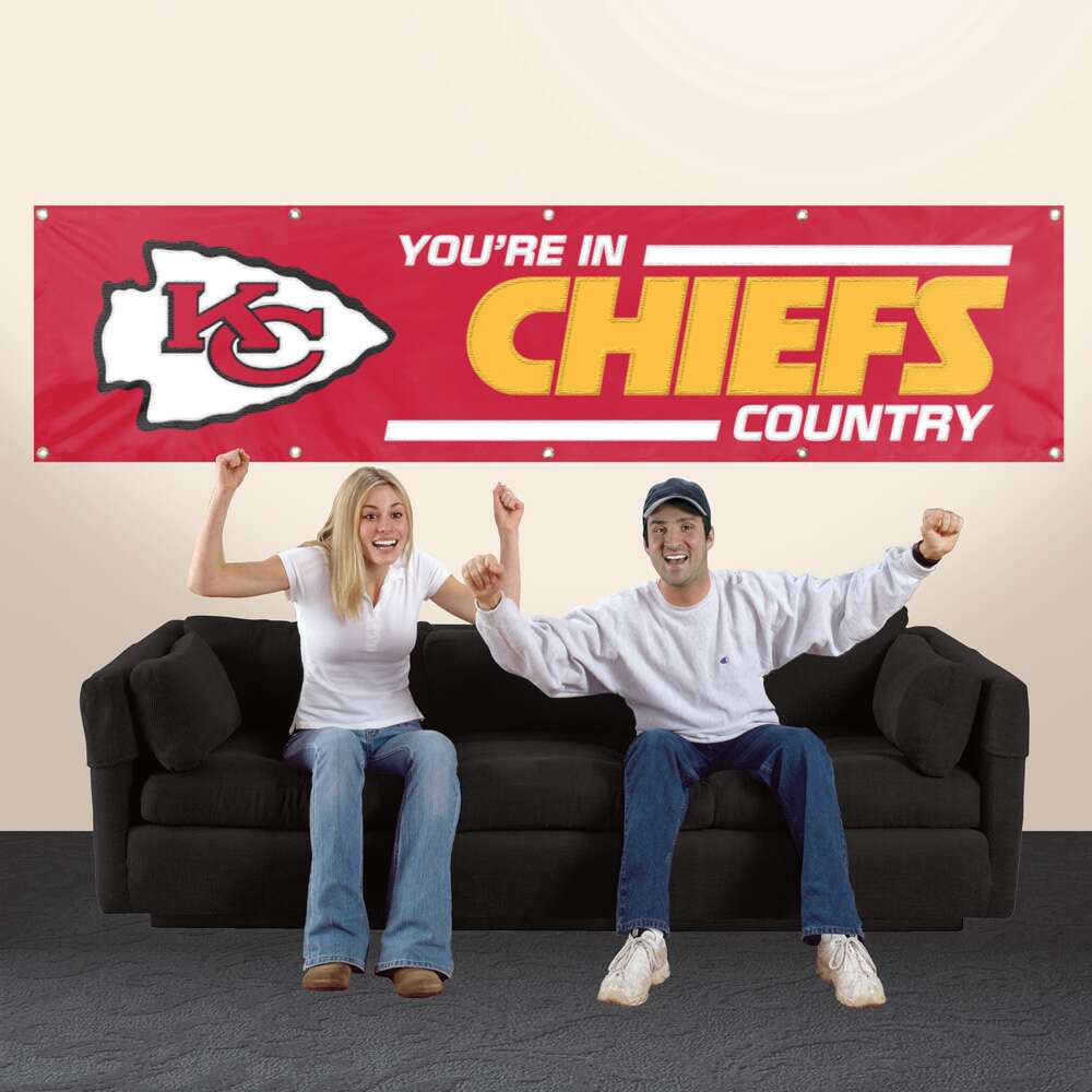 Kansas City Chiefs Giant 8 x 2 Banner