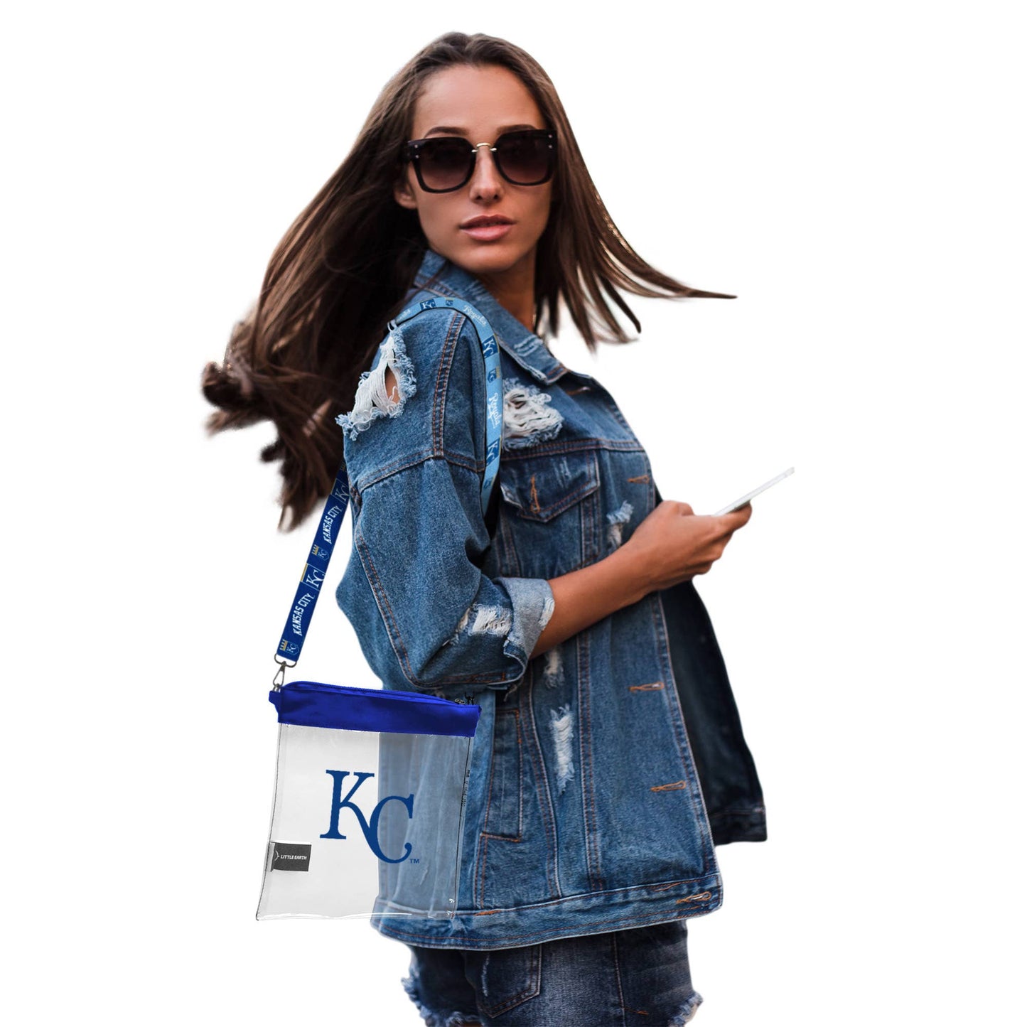 MLB Kansas City Royals Clear Pattern Strap Bag