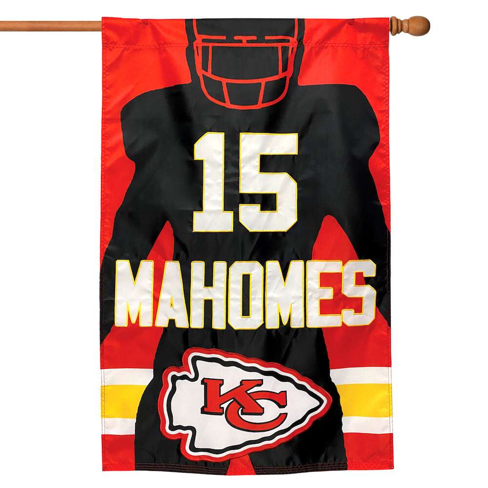 Patrick Mahomes Silhouette Banner Flag
