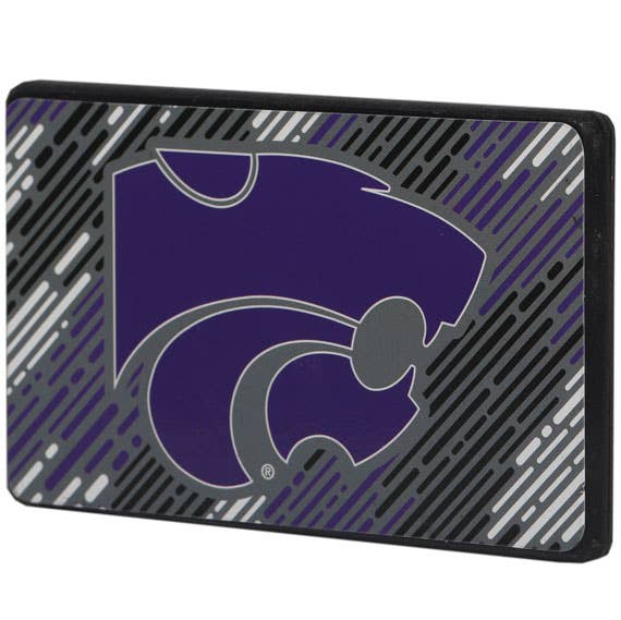 Kansas State University Wildcat Wood Magnet