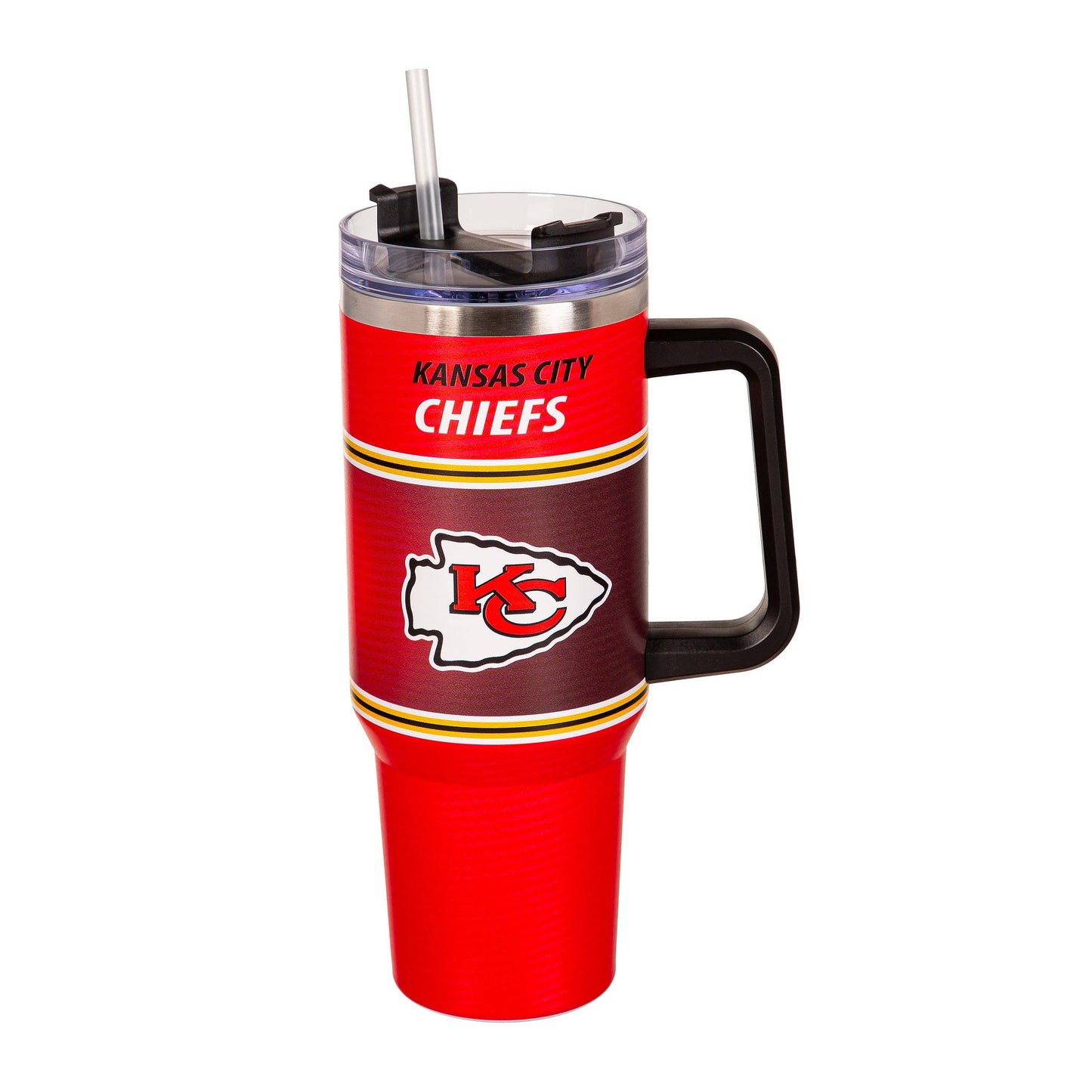 Kansas City Chiefs 40 oz Stainless Steel Canyon Cup tumbler mug w/ Straw