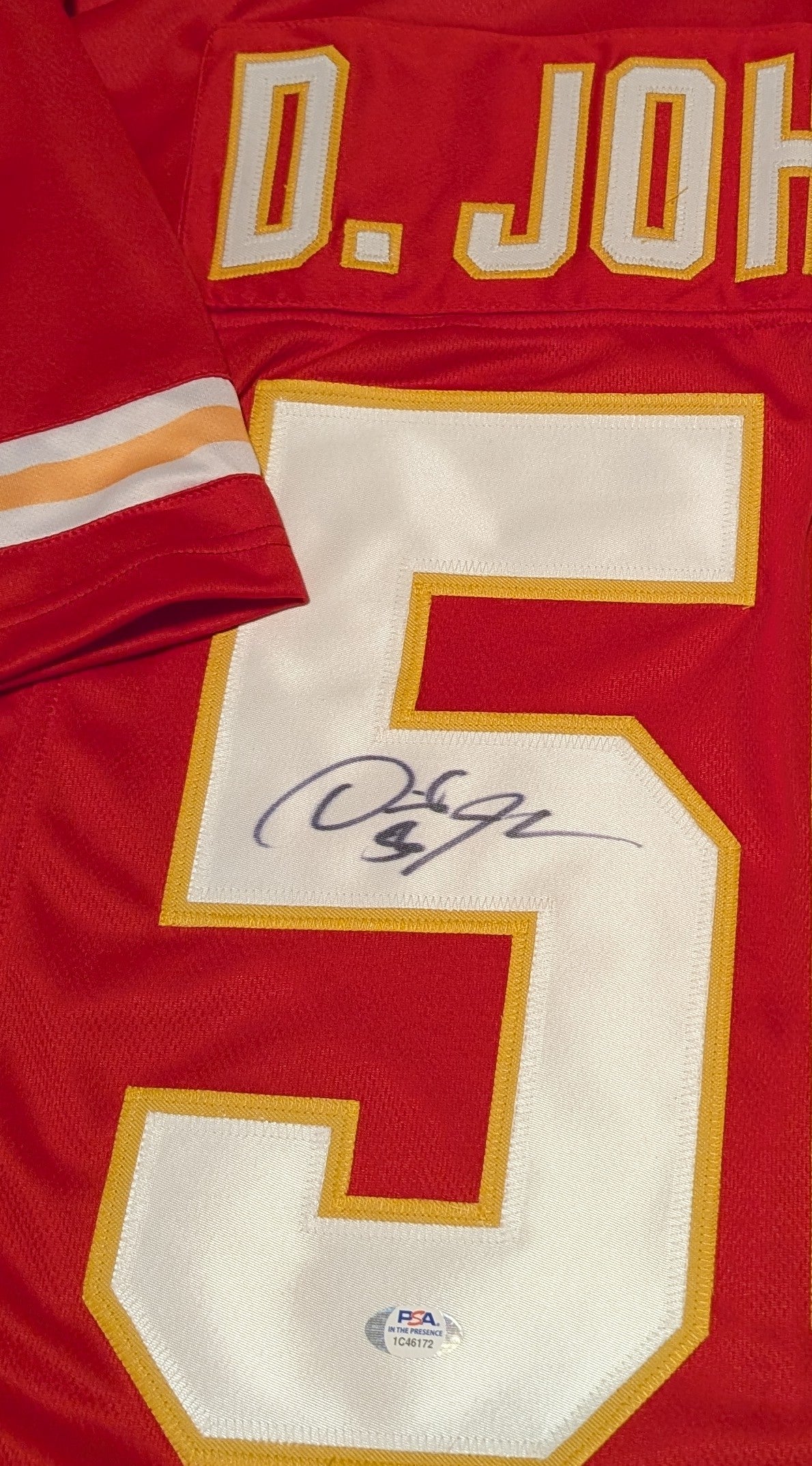 Derrick Johnson #56 Kansas City Chiefs signed jersey!