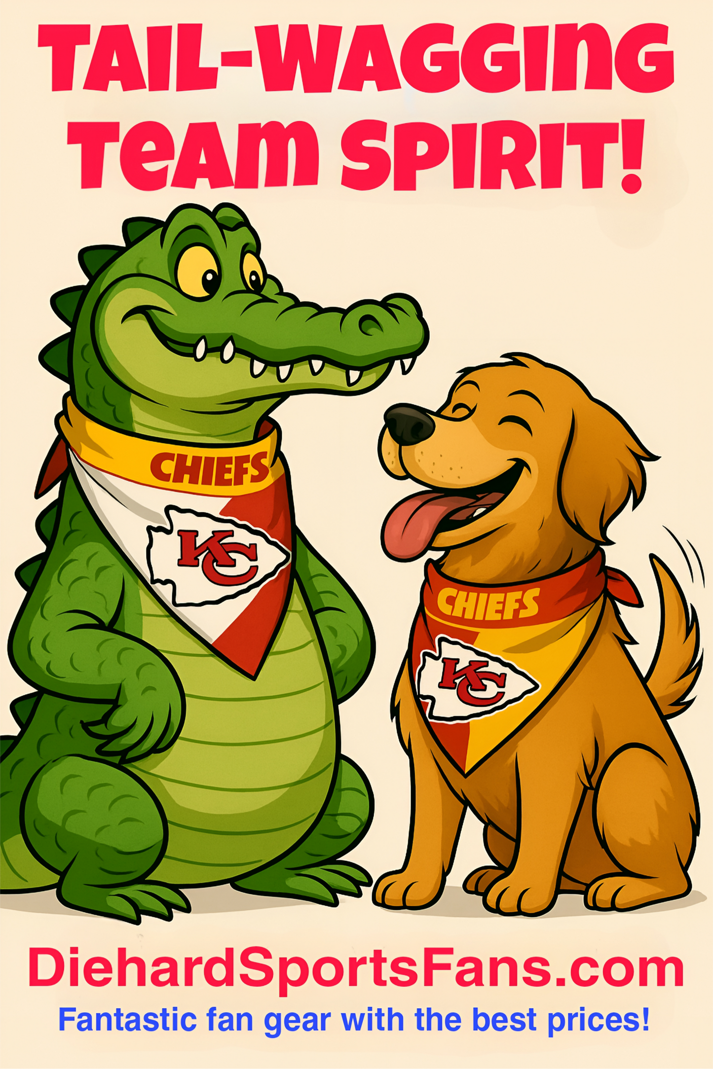 NFL Kansas City Chiefs Home & Away Pet Bandana Set