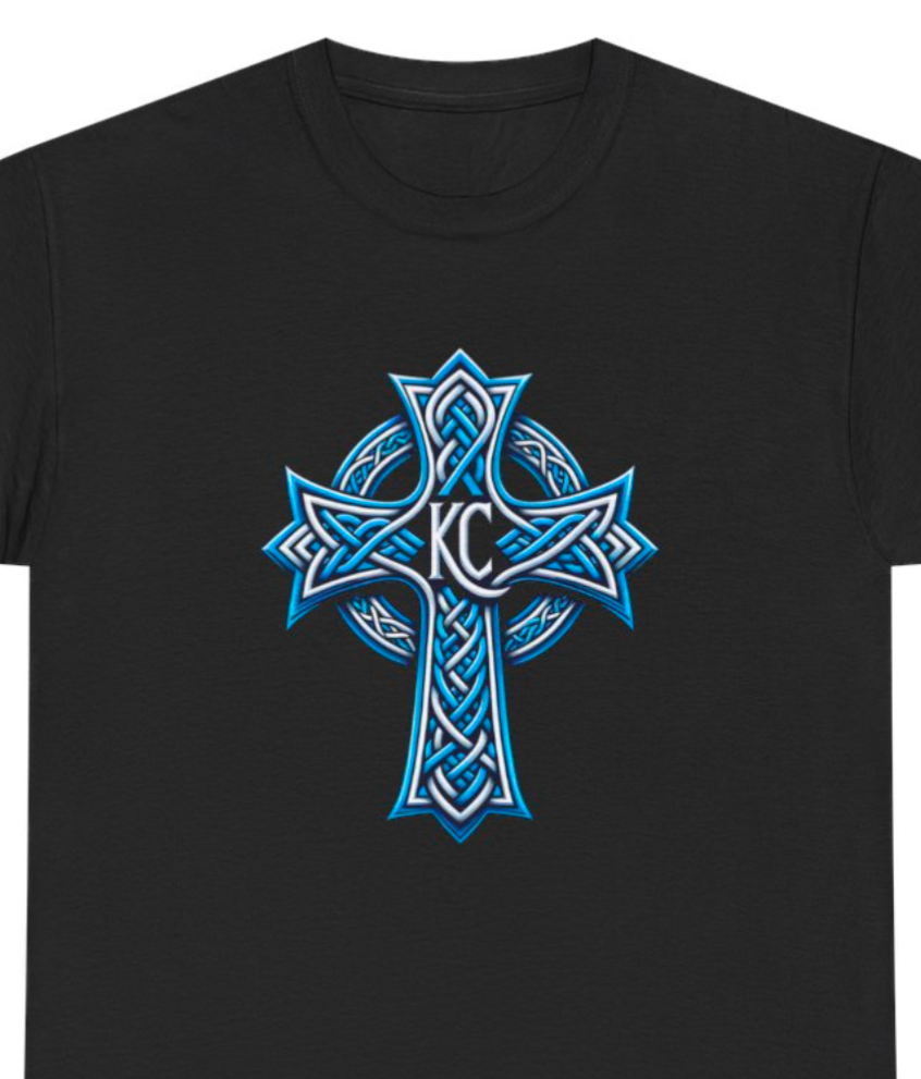 KC Celtic Cross short sleeve (blue)