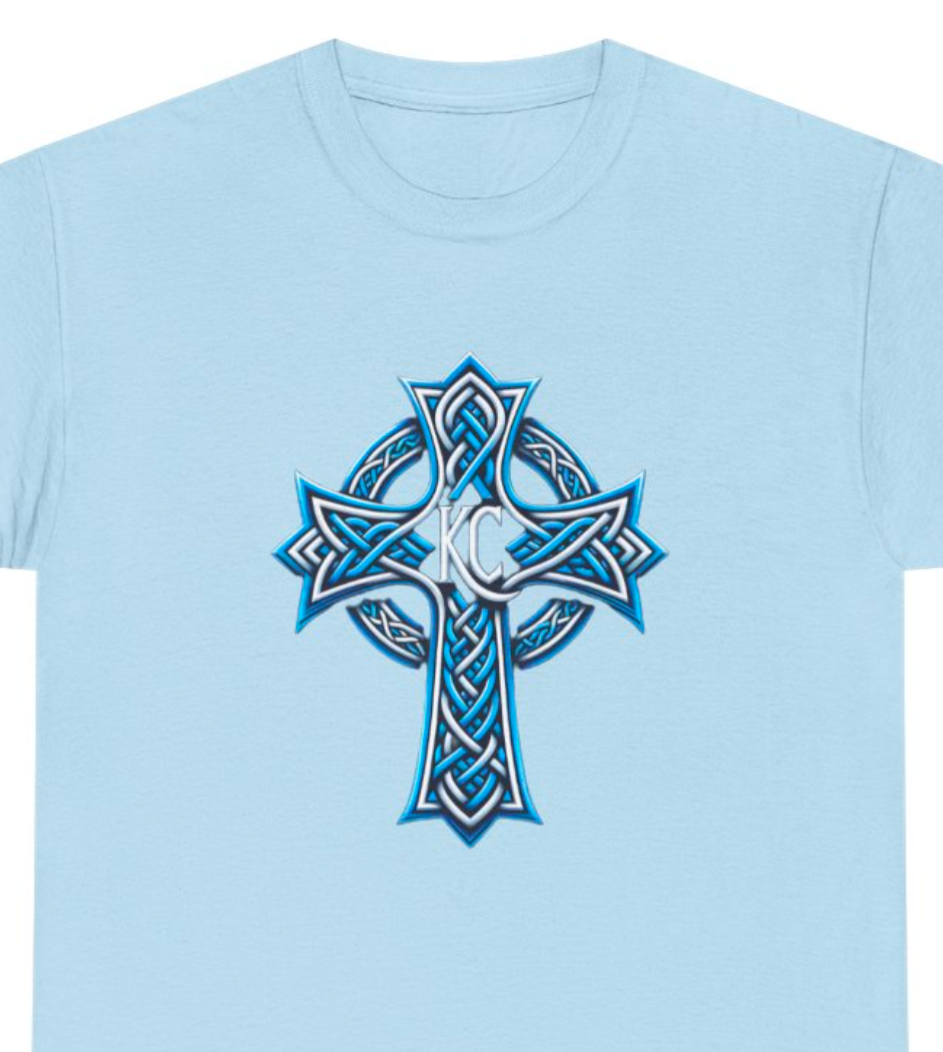 KC Celtic Cross short sleeve (blue)