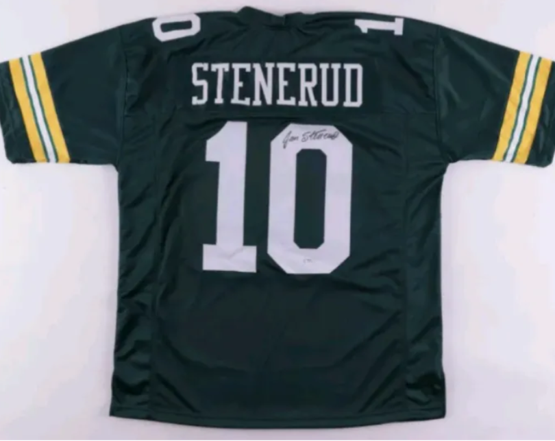 Jan Stenerud #10 Green Bay Packers signed jersey