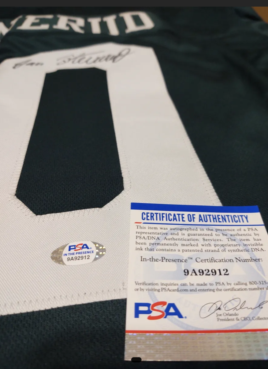 Jan Stenerud #10 Green Bay Packers signed jersey