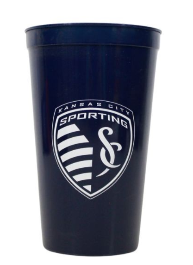 Sporting KC 16 OZ Plastic Stadium Tumbler