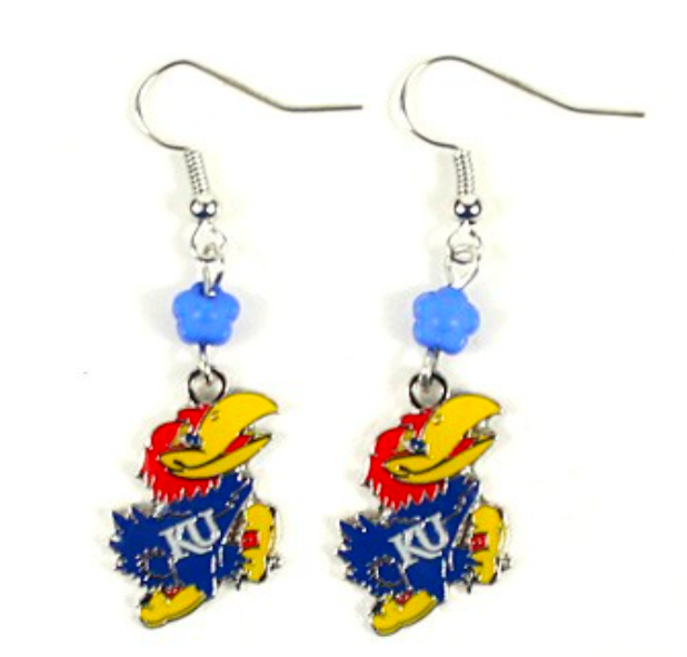 Kansas Jayhawks Earrings - The SOPHIE Dangle