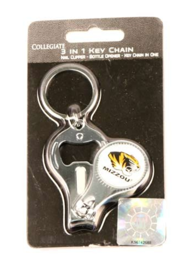 University of Missouri Tigers Keychain - 3 in 1 Keychain