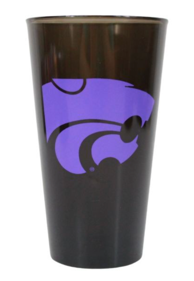 Kansas State University Wildcats KSU Team Tumbler Black 16 OZ Acrylic