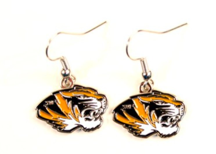 University of Missouri Tigers Earrings - Dangle Earrings
