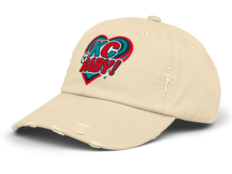 Love KC Baby! Distressed Soccer Cap