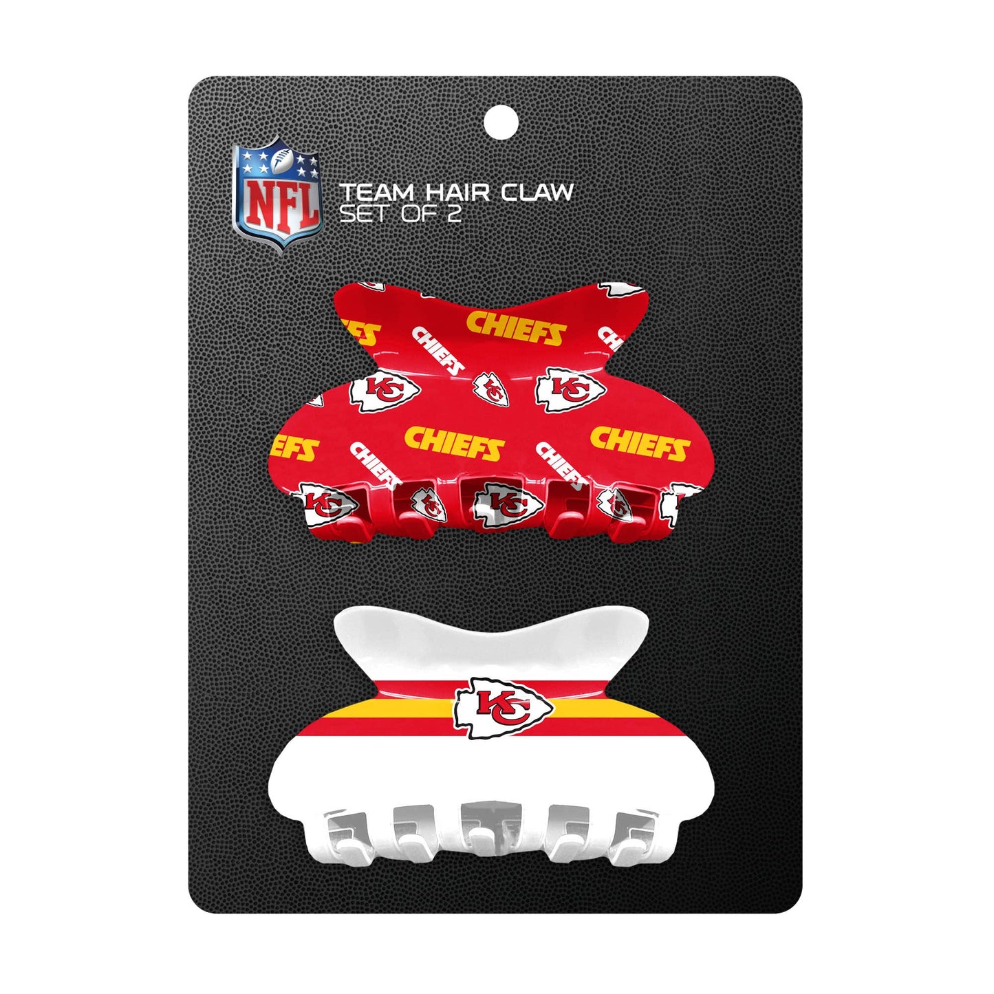 NFL Kansas City Chiefs Team Hair Claw Set