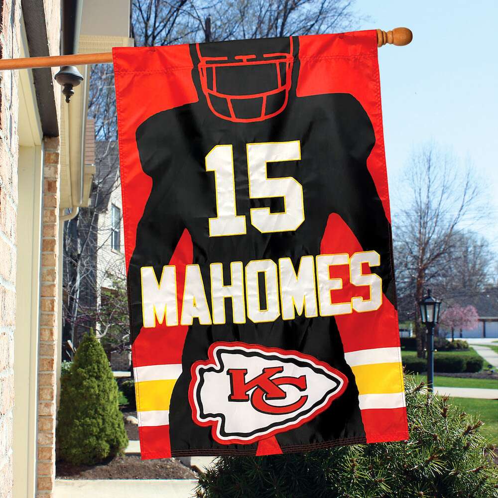 Patrick Mahomes Silhouette Banner Flag