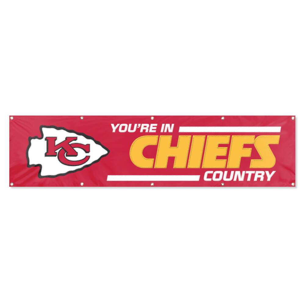 Kansas City Chiefs Giant 8 x 2 Banner