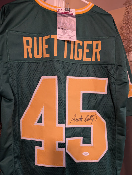 Rudy Ruettiger #45 Notre Dame signed jersey!