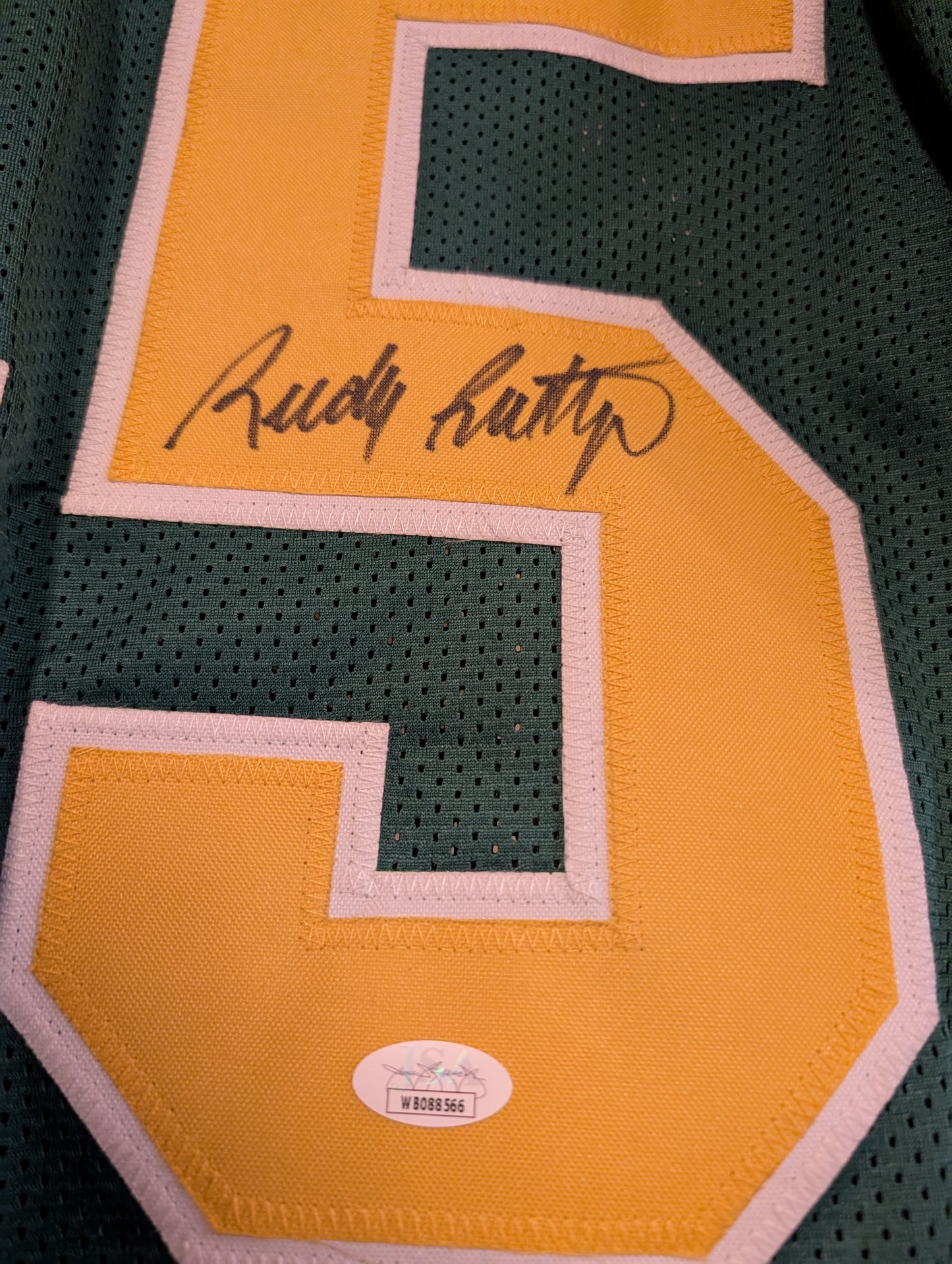 Rudy Ruettiger #45 Notre Dame signed jersey!