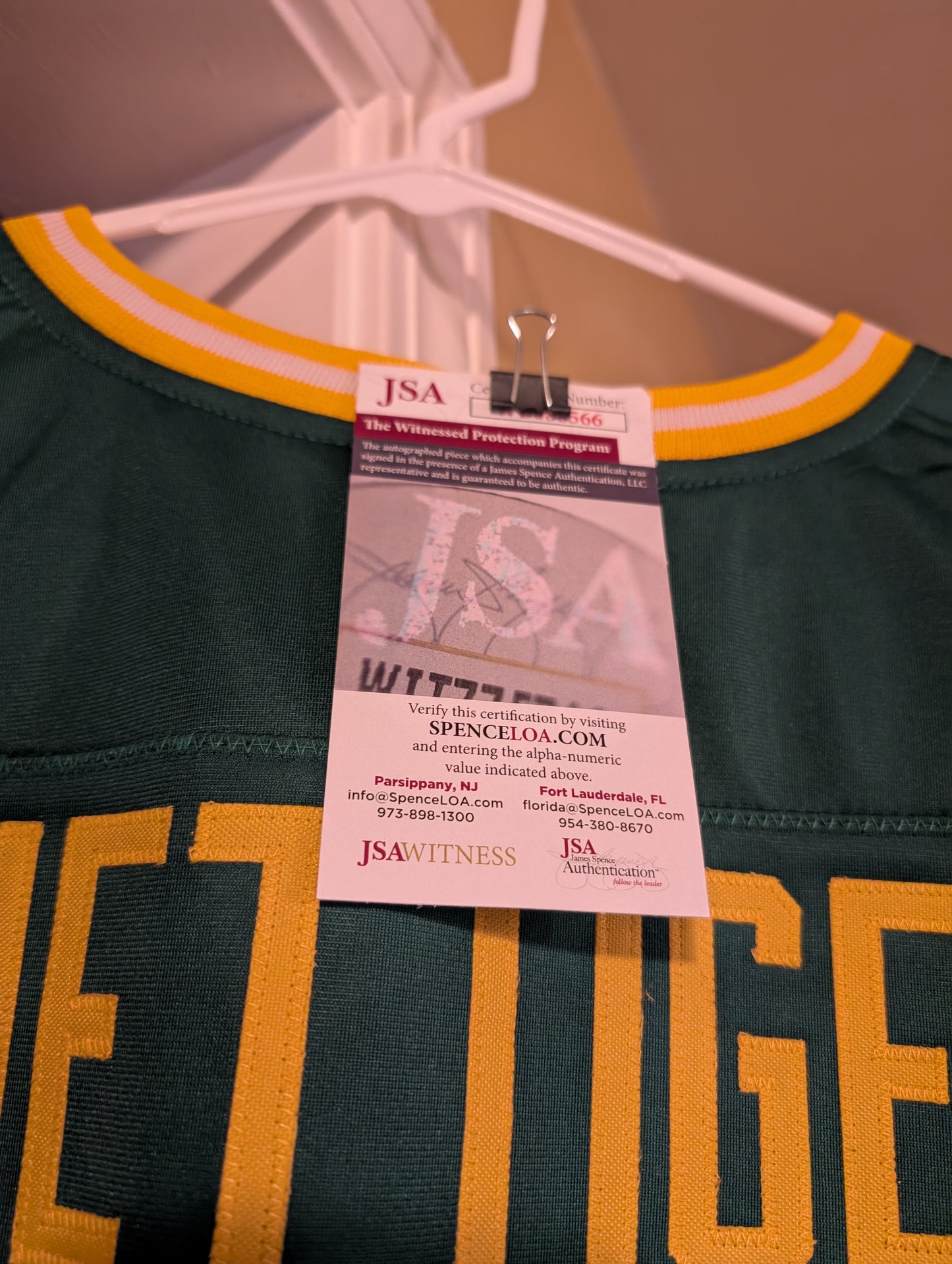 Rudy Ruettiger #45 Notre Dame signed jersey!