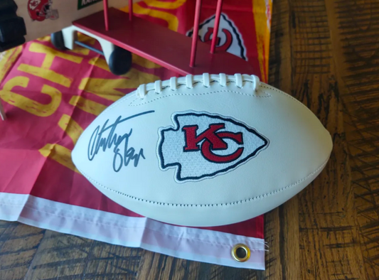 Chiefs Christian Okoye signed football