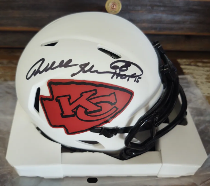 Will Shields #69 Kansas City Chiefs signed mini helmet