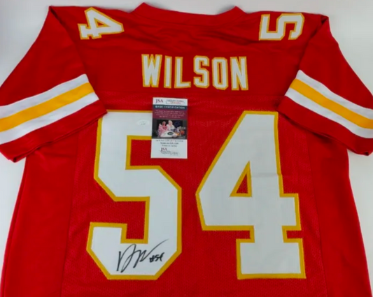 Damien Wilson #54 Kansas City Chiefs signed jersey