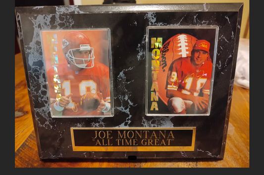 Joe Montana, Chiefs football card wall decor