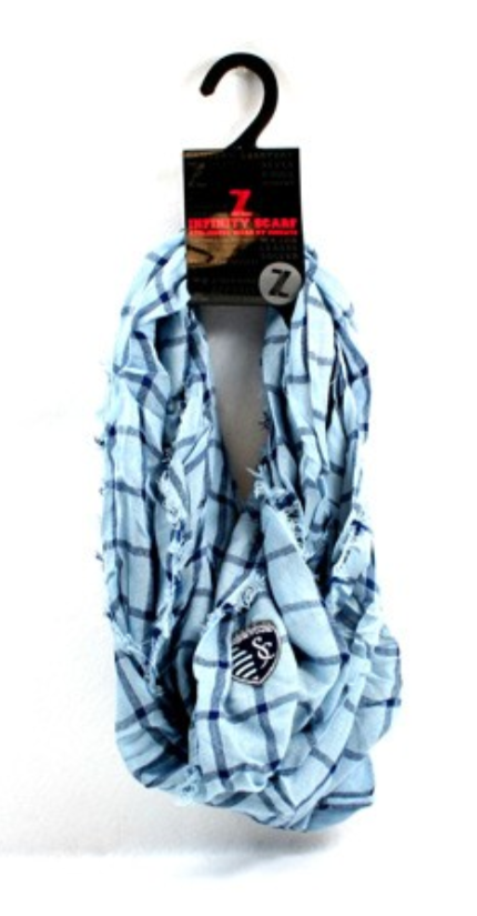 Sporting KC Scarf, Window Pane infinity Style