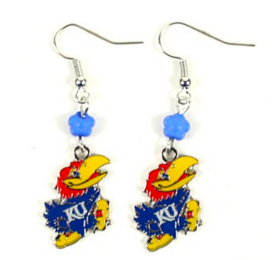 Kansas Jayhawks Earrings - The SOPHIE Dangle