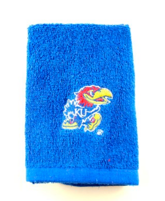 Kansas Jayhawks Towel 11"x18" Hand Towel  Embroidered