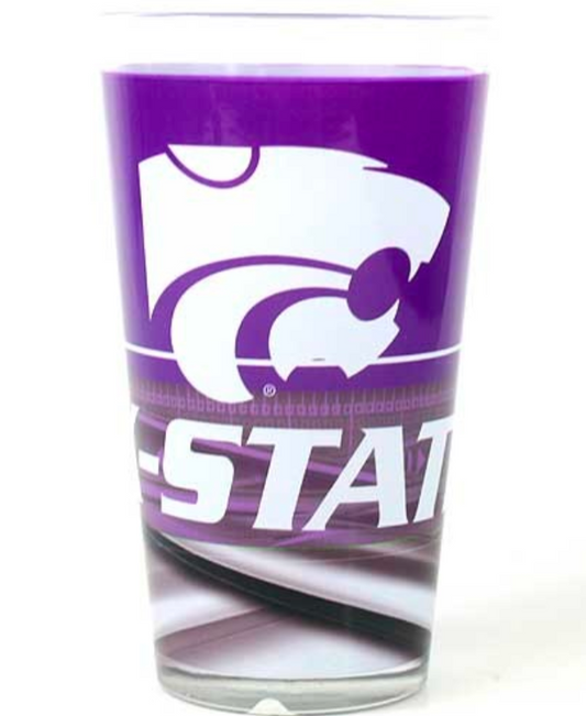 KState Wildcats KSU Pint Glass - 16 OZ Glass Stadium Style