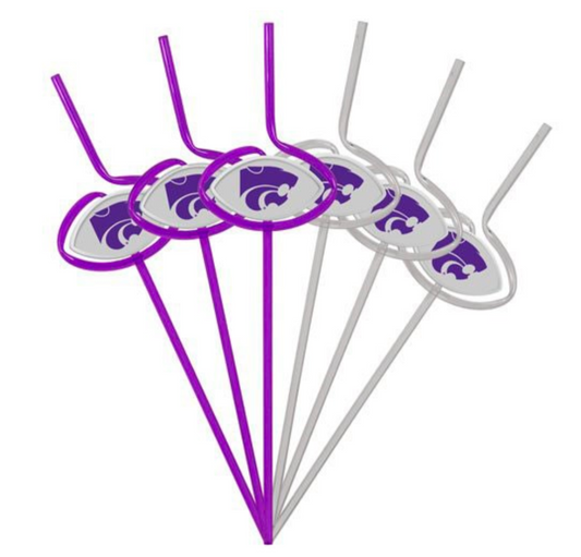 Kansas State University KSU Straw - 6 Pack Team Sips