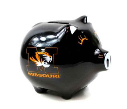 University Of Missouri Tigers Bank - 5" Ceramic Style Piggy Bank