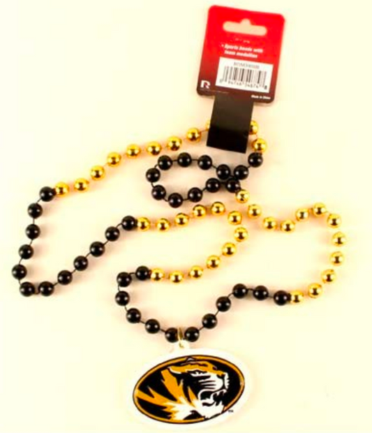 University of Missouri Tigers Beads - 22" Team Beads