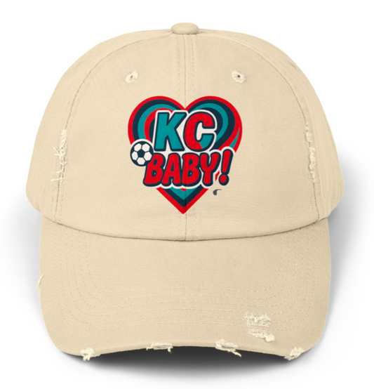Love KC Baby! Distressed Soccer Cap