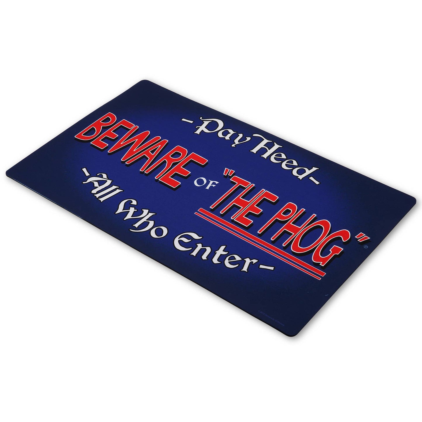 University of Kansas Beware of The Phog Door Mat