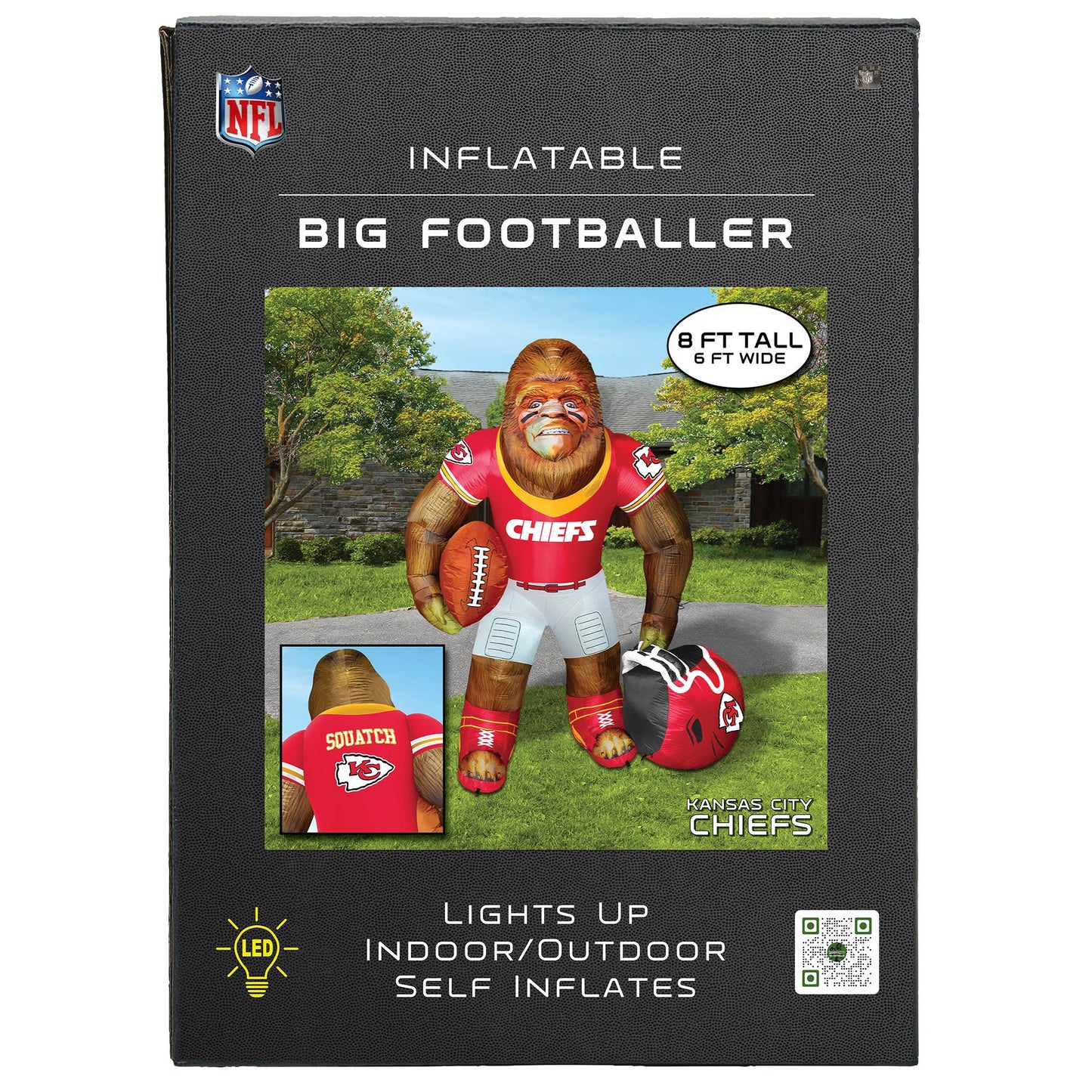 NFL KANSAS CITY CHIEFS INFLATABLE BIG FOOTBALLER