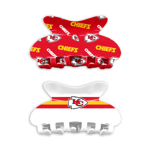 NFL Kansas City Chiefs Team Hair Claw Set