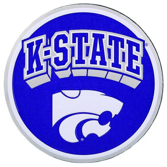 Kansas State University Round Metal Magnet