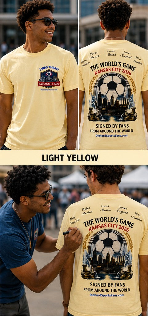 "I WAS THERE" Kansas City 2026 worldwide fan collection T-shirt